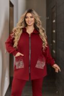 СПОРТИВНИЙ КОСТЮМ N475 БОРДОВИЙ - Зображення 3