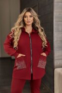 СПОРТИВНИЙ КОСТЮМ N475 БОРДОВИЙ - Зображення 4