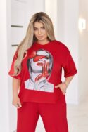 КОСТЮМ N1317 ЧЕРВОНИЙ - Зображення 3