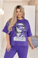 КОСТЮМ N1317 ФІОЛЕТОВИЙ - Зображення 4