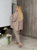 КОСТЮМ ТРІЙКА N360 БЕЖЕВИЙ - Зображення 2