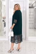 СУКНЯ N1399 ЗЕЛЕНИЙ - Зображення 2