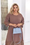 СУКНЯ N1399 БЕЖЕВИЙ - Зображення 3
