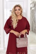 СУКНЯ N1399 БОРДО - Зображення 3