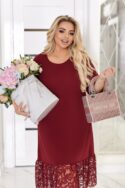 СУКНЯ N1399 БОРДО - Зображення 4