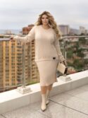 КОСТЮМ N499 БЕЖЕВИЙ