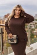 КОСТЮМ N499 ШОКОЛАДНИЙ - Зображення 4