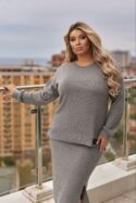 КОСТЮМ N499 СІРИЙ - Зображення 4