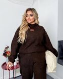 Стильний оверсайз костюм на флісі - Зображення 3
