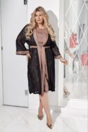 Елегантна сукня з гіпюровим кардиганом на поясі - Зображення 3