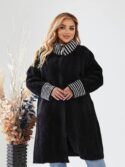 Подовжене альпакове пальто з брошкою - Зображення 3