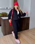 Стильний спортивний костюм з мікровельвету - Зображення 4